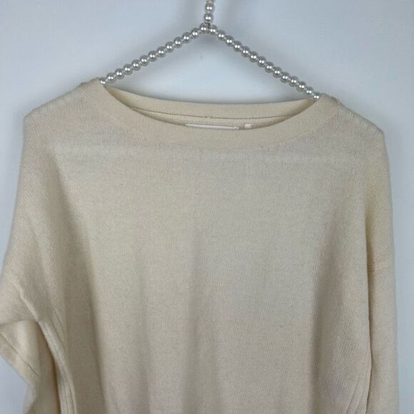 Anthropologie cashmere collection sweater cream ivory size XS lightweight 100% c - Picture 5 of 11